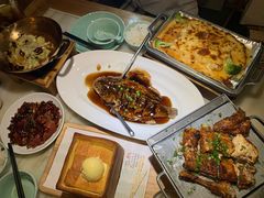 堂烹芝士虾-绿茶餐厅(西单老佛爷店)