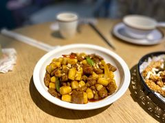 松子牛肉炒年糕-兔爸私家小厨(新北万达店)