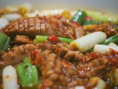鲜辣葱爆腰花-柴门头啖汤·经典川菜·慢火汤品(锦城万达店)