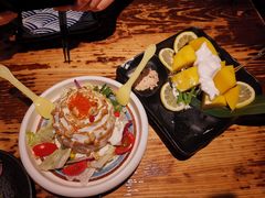 炸温泉蛋土豆泥-小川洋风料理(江汉路店)
