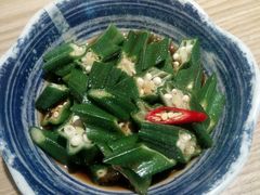 葱油炝秋葵-牛三哥洛阳牛肉汤(生态城店)