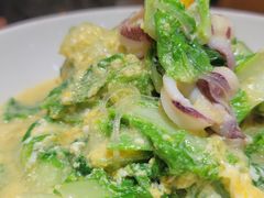 笔管鱼炒小白菜-必点海鲜·鲅鱼水饺(鞍山西道店)