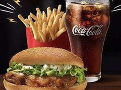 板烧鸡腿堡经典中薯条套餐-麦当劳(河北唐山光明路餐厅)