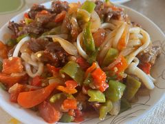 辣子肉拌面-托克逊老四号餐厅