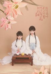 -后宫·古装汉服京剧儿童亲子全家福摄影