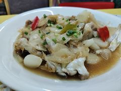 酸姜荞头蒸鱼头-海鲜街菜馆(海珠南路店)