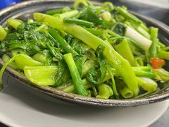 虾酱通菜-凤城康记饭店