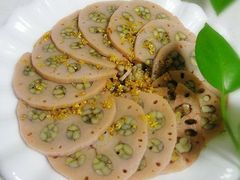 桂花绿豆藕-禅悦素食