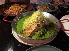 芥末三文鱼手工意大利面-wann lounge 低温慢煮牛排·清吧