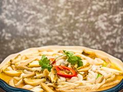 鲍鱼沙虫头菜蒸-馨越楼·点心·粤菜(赤坎店)