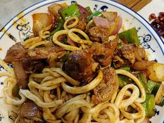 辣子鸡拉条子拌面-贺秦生陕面王(富力城店)