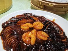 虾仁菊花茄子-陈傻子餐厅(世纪都会店)