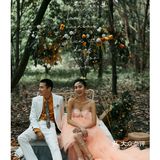 拽酷的个性风婚纱照 ,有一种现代的性感