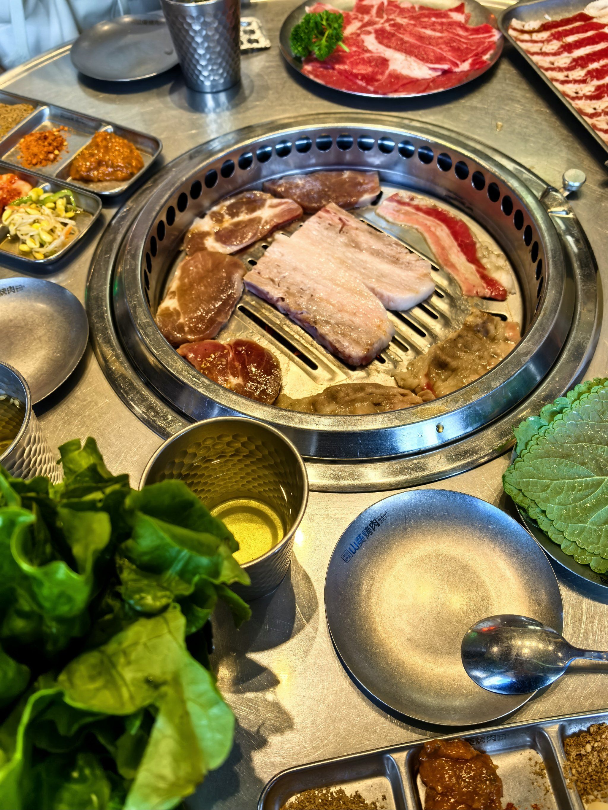 韩料烤肉#厚切五花肉#韩国烤肉料理