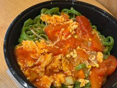 西红柿鸡蛋面-手擀菠菜面(西康路店)