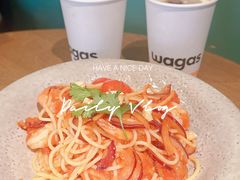 辣味番茄酱虾仁意面-Wagas(凤凰汇店)