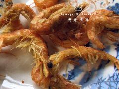 炸河虾-姥家大锅台水库渔家