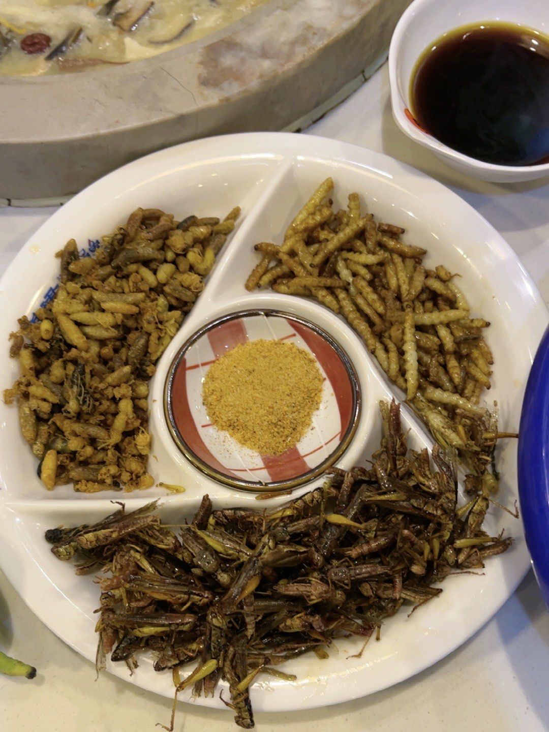 这个虫子三拼是真不错 看着就有食欲 鱼汤