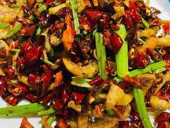 干煸鱿鱼须-二姐家三个拿手菜·北塘海鲜·大馅锅贴王(成林道店)
