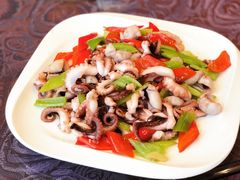 青椒炒八爪鱼-丹东福瑞德大酒店·翠宫中餐厅
