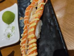 火炙北海道蟹棒-吉兆手握寿司(车公庙店)