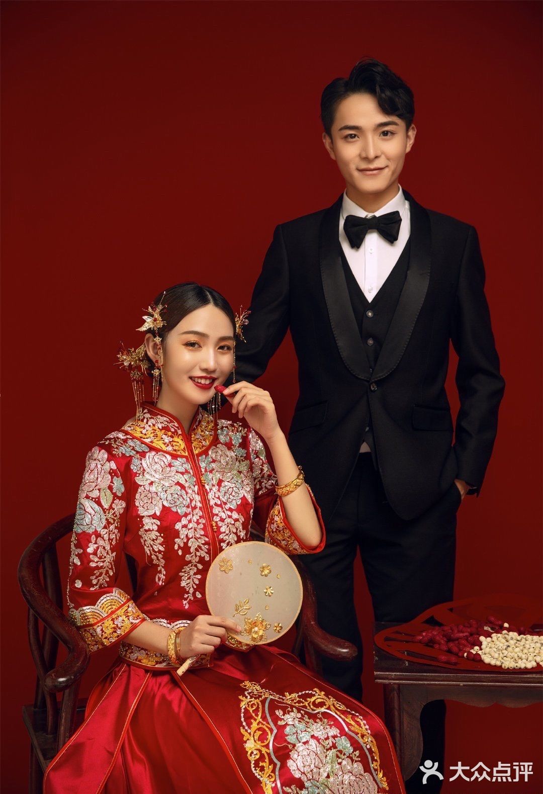 一针一线缝制的秀禾配得上最美的新娘[加油]