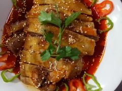 口水鸡<br />葱香金针菇<br />香辣牦牛肉-三升美食城