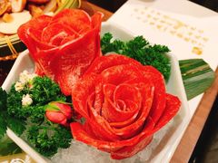 玫瑰雪花牛舌-捞王锅物料理(上海世茂广场店)
