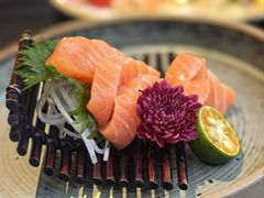 三文鱼刺身-炙柒Sekinana·精致料理 烧鸟·铁板烧(海上世界店)