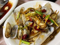 姜葱爆炒蛏子-阿杰臻选海鲜饭店(普陀山店)