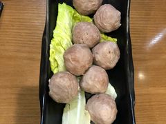 手锤牛筋丸8粒（熟）-牛a潮汕鲜牛肉粿条(天河北店)