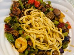茄子肉丁小公鸡双拼拌面-文三里屯面馆(三里屯店)