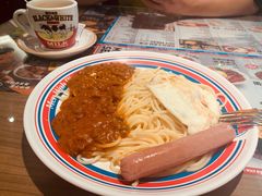 煎蛋免治牛肉意粉-敏华冰厅(天河城店)