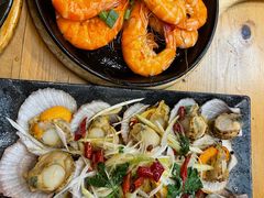 油泼扇贝-老东镇啤酒屋海鲜加工·蒸汽海鲜·海鲜烧烤(台东店)