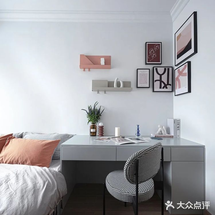 本案例是一套北欧风的90㎡三居室