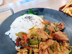 阿拉伯炒烤鸭肉饭-北大家园食堂