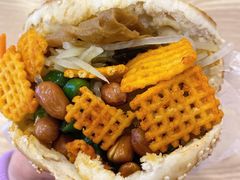 饼夹花干菜-三兄弟高炉烧饼