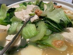 青菜茨菇豆腐油渣-道道鲜·崇明私房菜(五角场店)