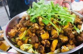 Spicy Chicken and Pork Ribs in Dry Pot