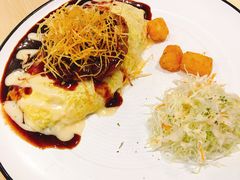烤牛肉饼蛋包饭-韩香福脊骨汤锅(上杭路店)