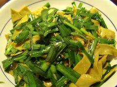 韭菜炒蛋皮-醋果子炒大肠·老赣南客家菜(渔湾里店)