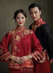 点击看大图 -藤薰定制中式嫁衣礼服旗袍店