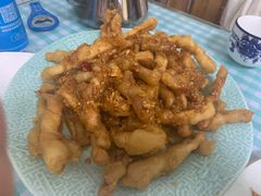 炸鱿鱼条-天伦海鲜·老味道·青岛菜(栈桥天主教堂店)