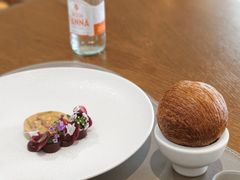鸭肝山胡椒红菜头-Amber(香港置地文华东方酒店)
