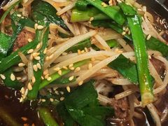 铁板牛肝炒韭菜豆芽-九州酒场ひこぞう(2号店)
