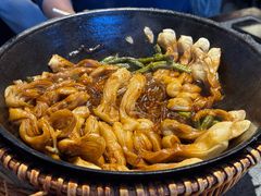 脆骨豆角卷子-华盛园卷子王农家菜水库鱼