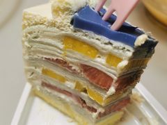 蝶豆花千层蛋糕-1-7Bread(深业上城店)