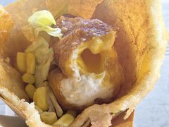 -小红车炸蛋葱油饼