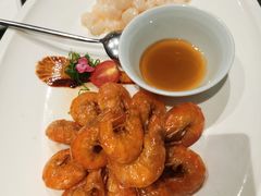 清炒虾仁拼元宝虾-望乡楼上海菜(日月光店)