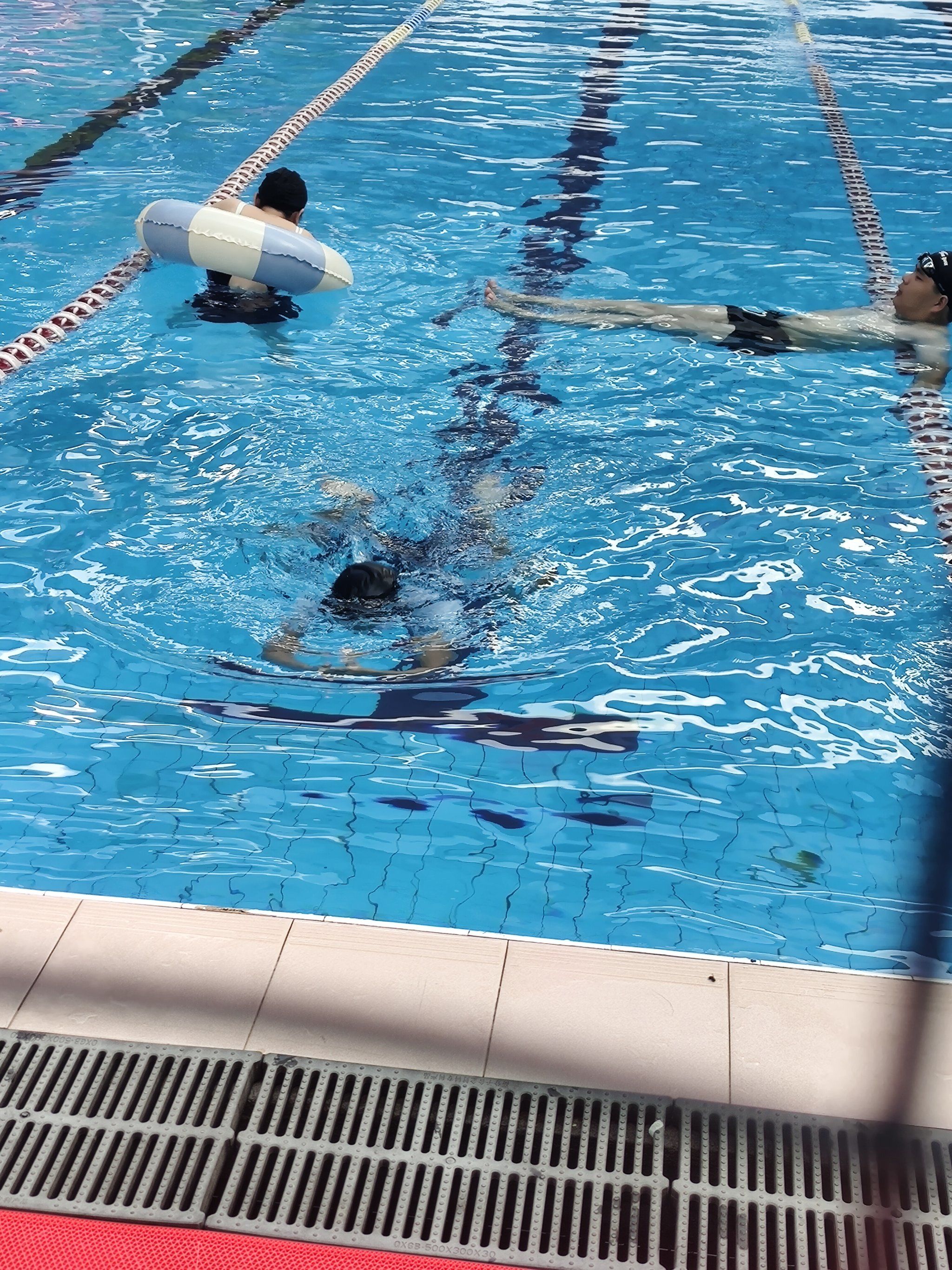 左海游泳馆,半露天标准50米泳池,人不多